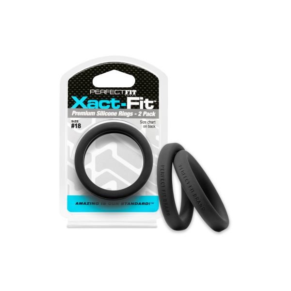 PerfectFitBrand #18 Xact-Fit - Pack de 2 cockrings