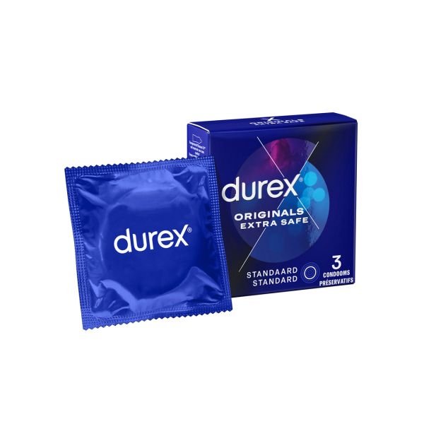 Durex Originals Extra Safe - Preservativos - 3 unidades