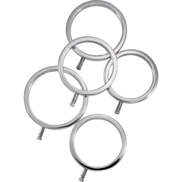ElectraStim Set de cockrings de metal macizo