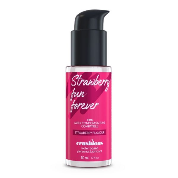 Crushious Lubricante base agua - Sabor fresa - 50 ml