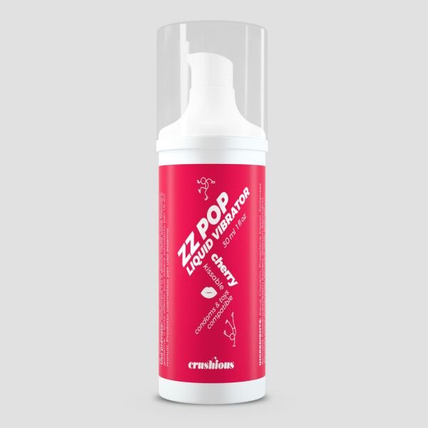 Crushious ZZ Pop - Vibrador líquido besable - Cereza - 30 ml
