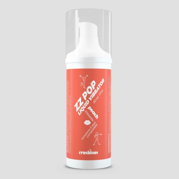 Crushious ZZ Pop - Vibrador líquido besable - Melocotón - 30 ml