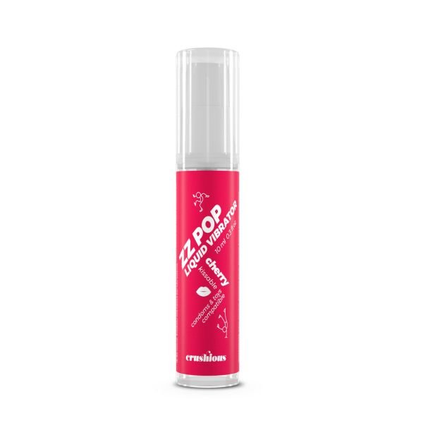 Crushious ZZ Pop - Vibrador líquido besable - Cereza - 10 ml