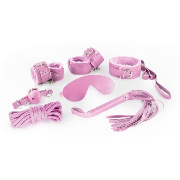 Crushious Dungeons and Maidens - Kit BDSM de 8 piezas - Rosa