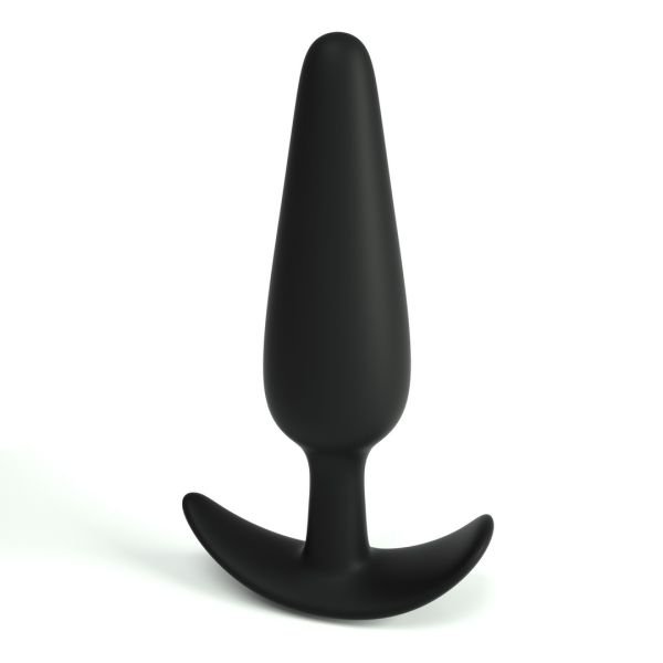 Crushious Tic - Plug anal de silicona - Pequeño - Negro