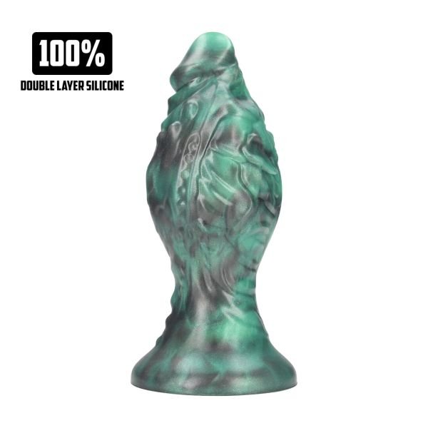 Fiction Cocks Space Born - Plug anal huevo - Verde/Negro