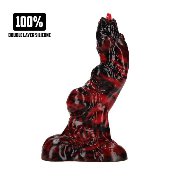 Fiction Cocks Hell Invader - Dildo de silicona - Rojo/Negro
