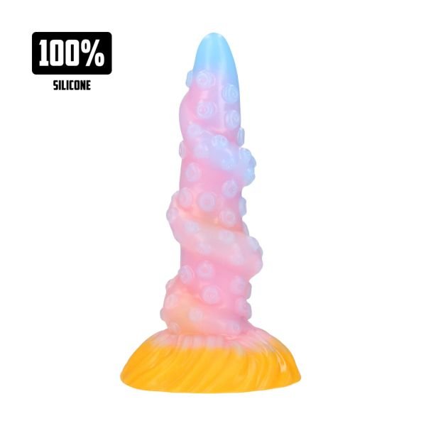 Fiction Cocks Rainbow Kraken - Plug anal de silicona - Arcoíris