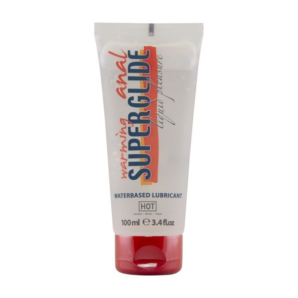 HOT Anal Superglide Warming Liquid Pleasure - Lubricante base agua - 100 ml