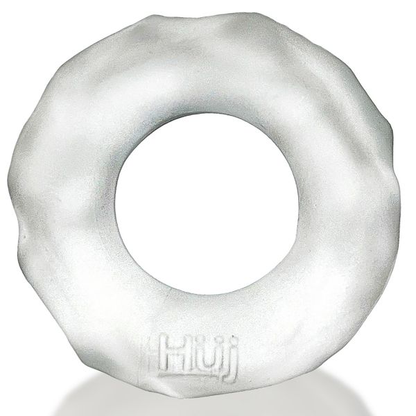 Hunkyjunk Fractal - Cockring táctil - Clear Ice
