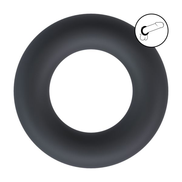 Levelz Cockring de silicona líquida - L - Negro