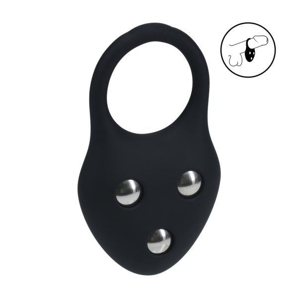 Levelz Cockring de entrenamiento de silicona - L - Negro