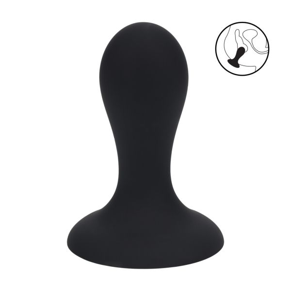 Levelz Single Rattle Plug anal de silicona líquida - S - Negro