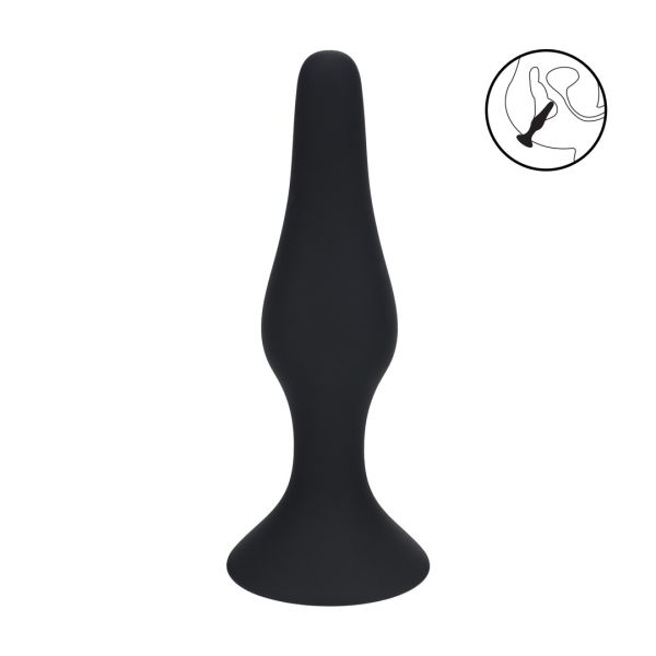 Levelz Plug anal fino de silicona - L - Negro