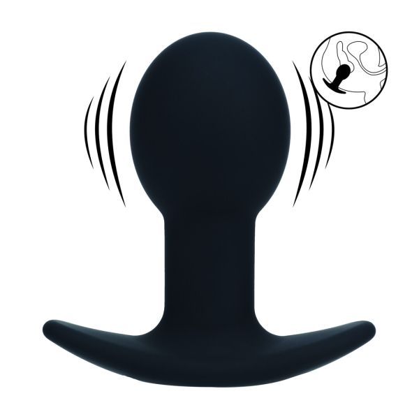 Levelz Single Bulb - Plug anal vibrador de silicona - Negro