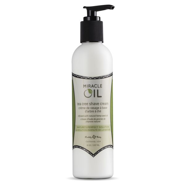 Earthly Body Miracle Oil Crema de afeitado - Árbol de té - 237 ml