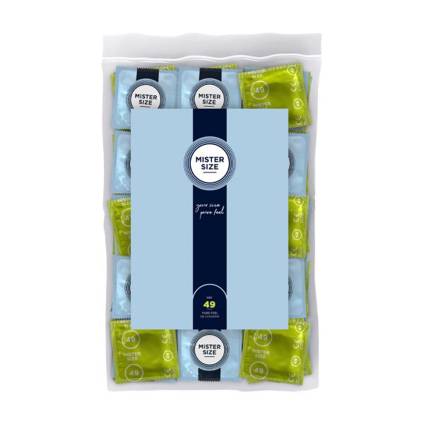 Mister Size Pure Feel - Preservativos 49 mm - Pack 100