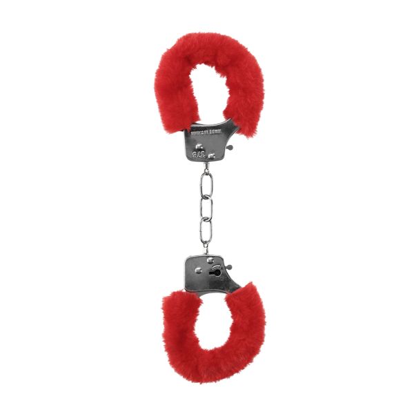 Ouch! Pleasure Esposas con pelo - Rojo