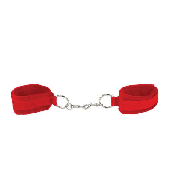 Ouch! Esposas de velcro - Rojo