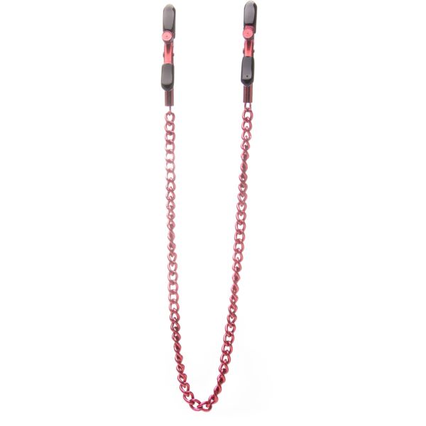 Ouch! Pinzas para pezones ajustables - Rojo