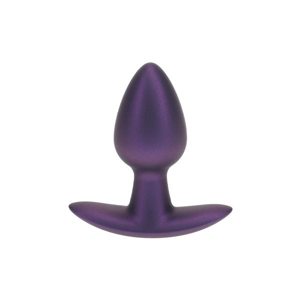 Ouch! Plug anal de silicona liso - Pequeño - 6,5 cm - Morado metalizado
