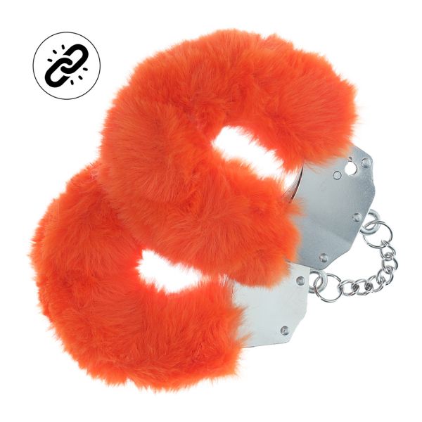 Ouch! Esposas de peluche reforzadas - Naranja
