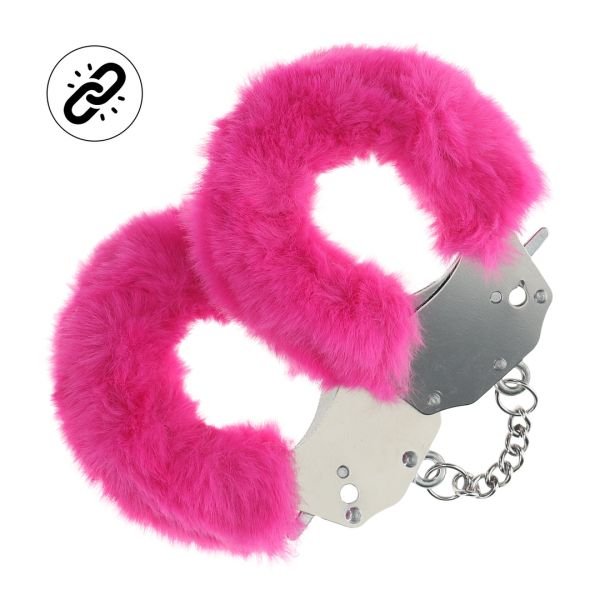 Ouch! Esposas de peluche reforzadas - Rosa