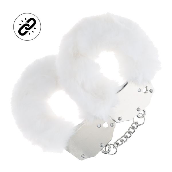 Ouch! Esposas de peluche reforzadas - Blanco