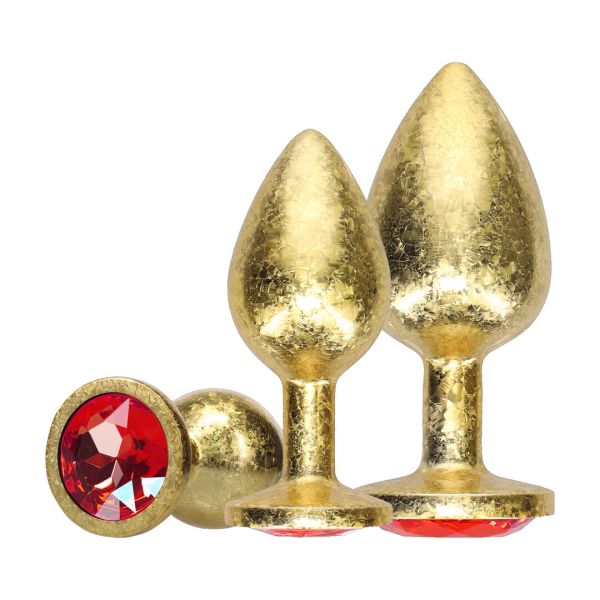 Ouch! Milan Collection - Set de plugs anales de metal - Dorado