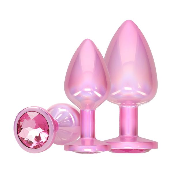 Ouch! Paris Collection - Set de plugs anales de metal - Rosa