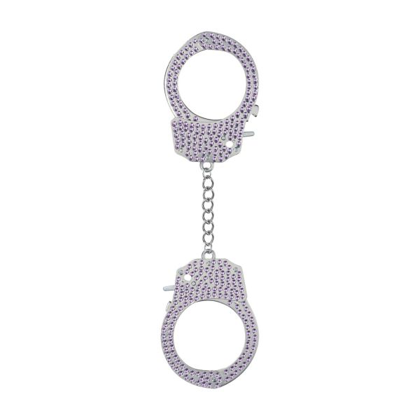 Ouch! Esposas Heavy-Duty Diamante - Púrpura