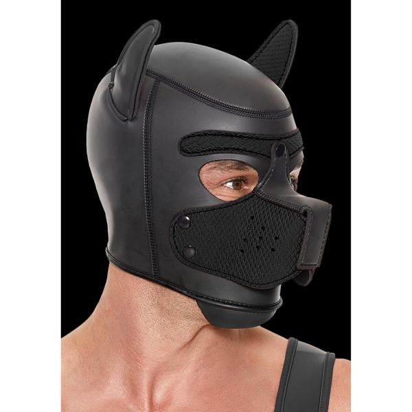 Ouch! Máscara puppy de neopreno - Negro