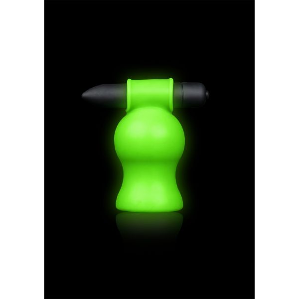 Ouch! Masturbador vibrador cabeza - Que brilla en la oscuridad