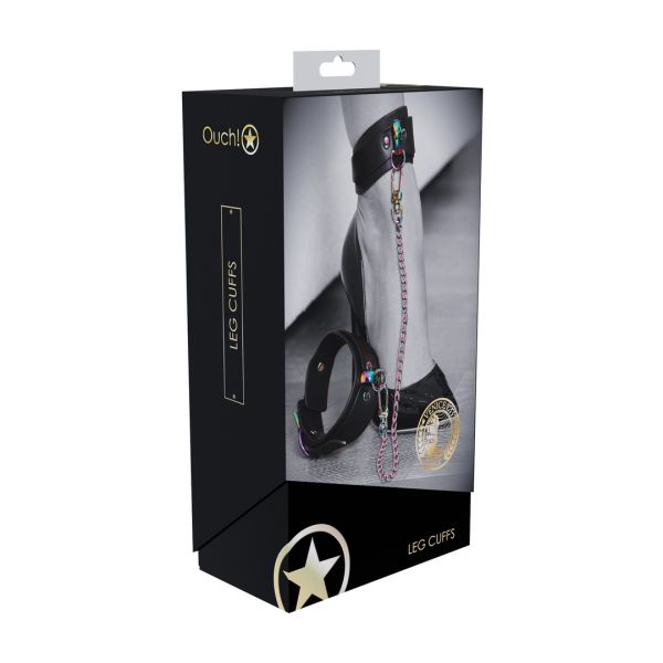 Ouch! Venice Collection - Esposas de tobillo - Negro