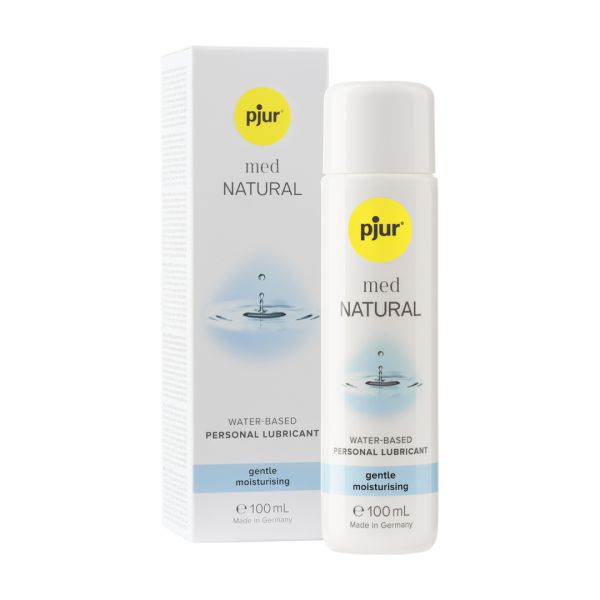 Pjur Med Natural - Lubricante base agua suave e hidratante - 100 ml