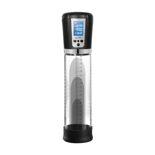 Pumped Premium - Bomba de pene automática recargable con pantalla LCD