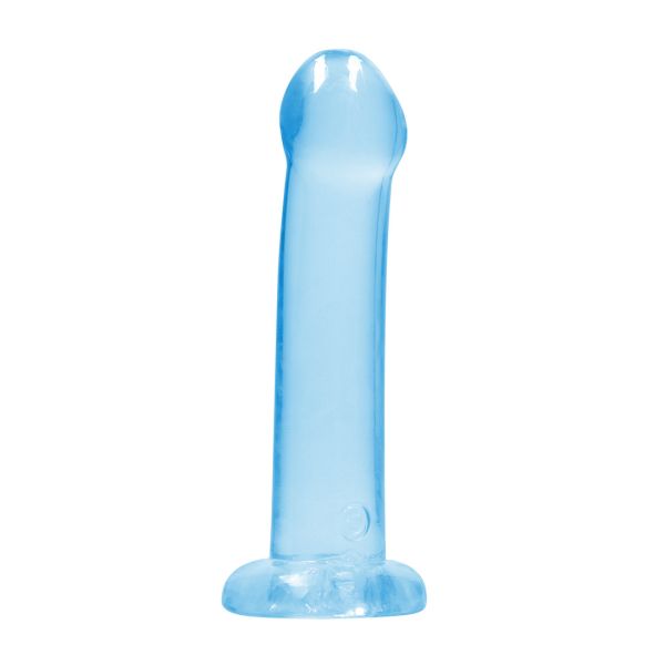 RealRock Dildo no realista con ventosa - 17 cm - Azul