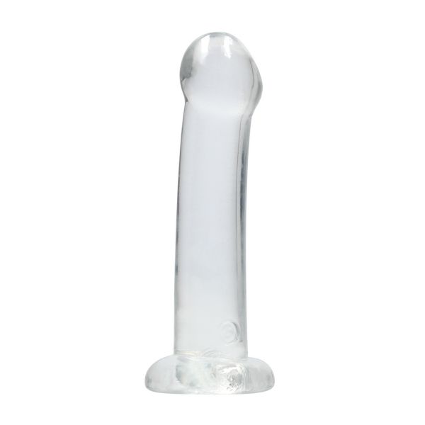 RealRock Dildo no realista con ventosa - 17 cm - Transparente
