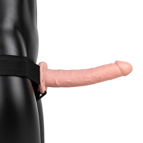 RealRock Arnés hueco vibratorio sin bolas - 24,5 cm