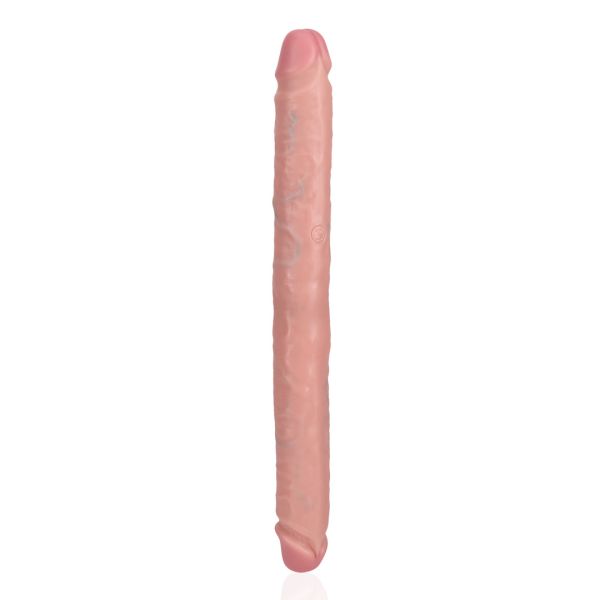 RealRock Slim Dildo doble - 35,6 cm - Color carne