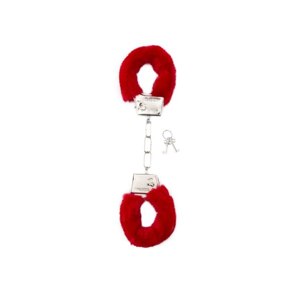 Shots Toys Esposas con pelo - Rojo