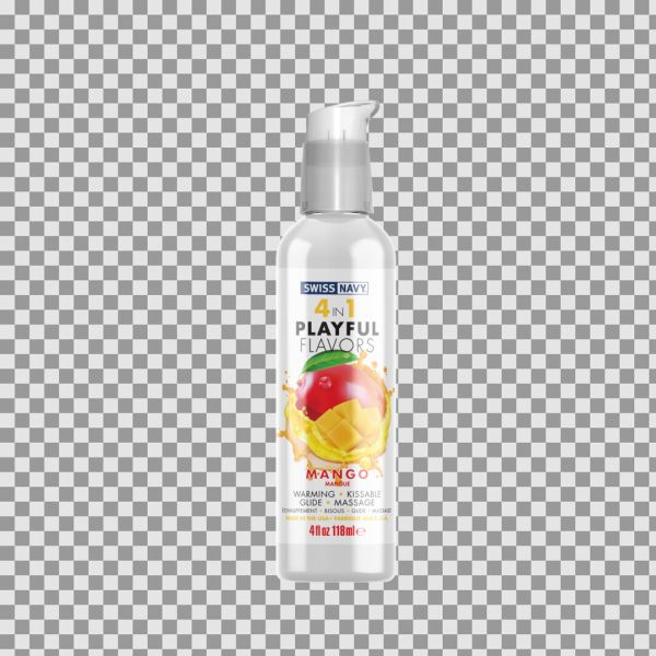Swiss Navy 4 in 1 Lubricante con sabor Mango - 118 ml