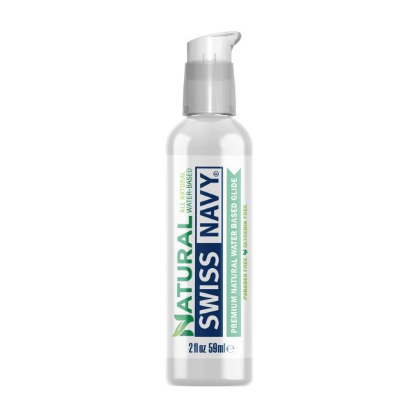 Swiss Navy Natural - Lubricante base de agua - 59 ml