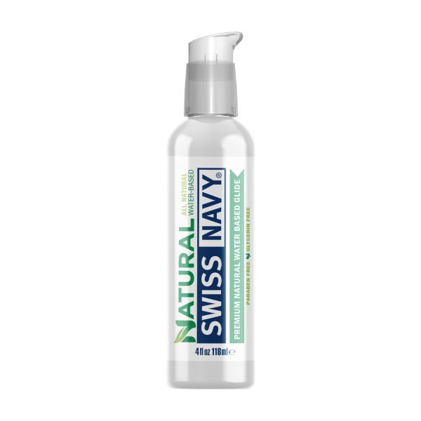 Swiss Navy Natural - Lubricante base de agua - 118 ml
