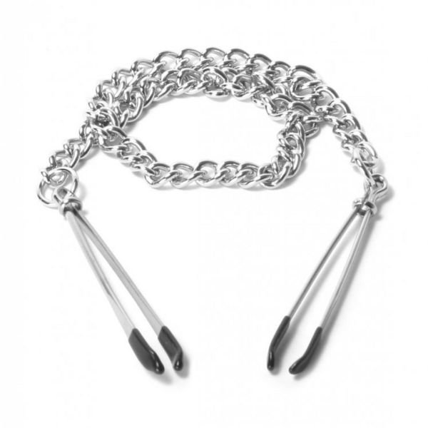 XR Brands Reign - Pinzas para pezones tipo pinza de depilar