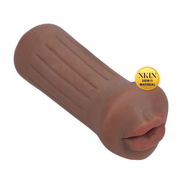 XKIN Raw - The Grip - Masturbador pequeño de TPE - 137g - Marrón