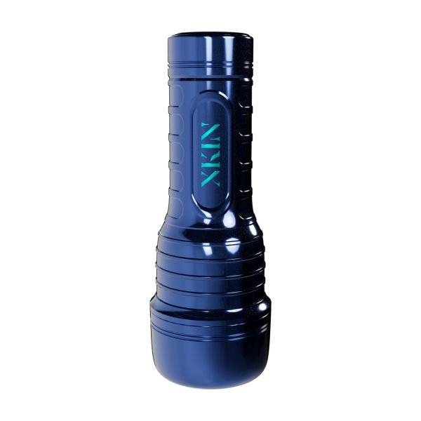 XKIN Metallix - Axel Steel - Masturbador linterna - Boca - 570g - Azul/Marrón