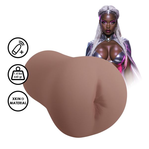 XKIN Superheroes Tempest Masturbador vibrador - Culo - Marrón