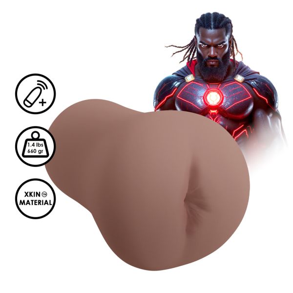 XKIN by Shots Superheroes Saber Masturbador vibrador - Marrón