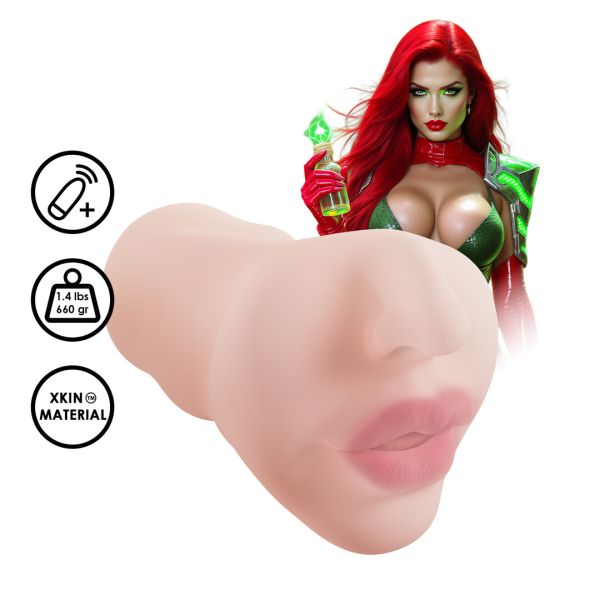 XKIN by Shots Superheroes Toxica Masturbador vibrador - Carne